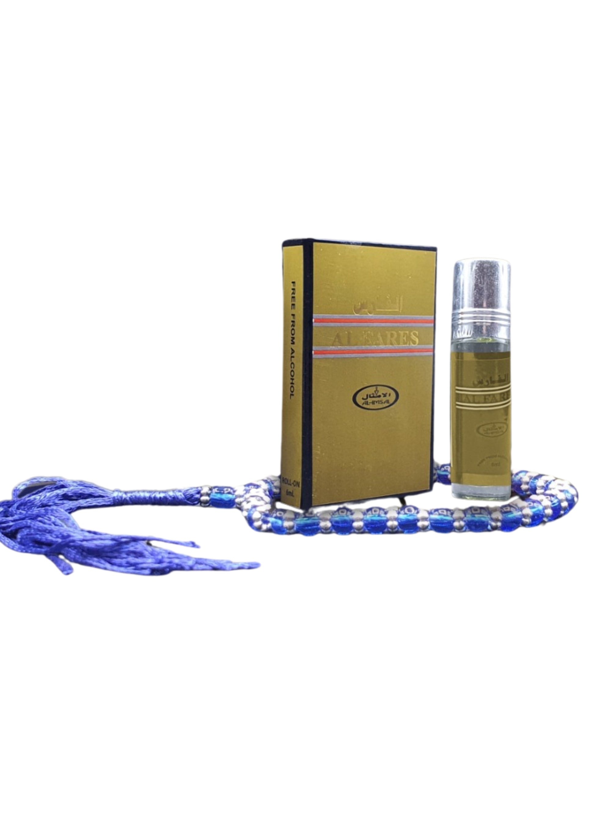 Al Fares Pocket Attar 6ml Roll-On With Tasbeeh