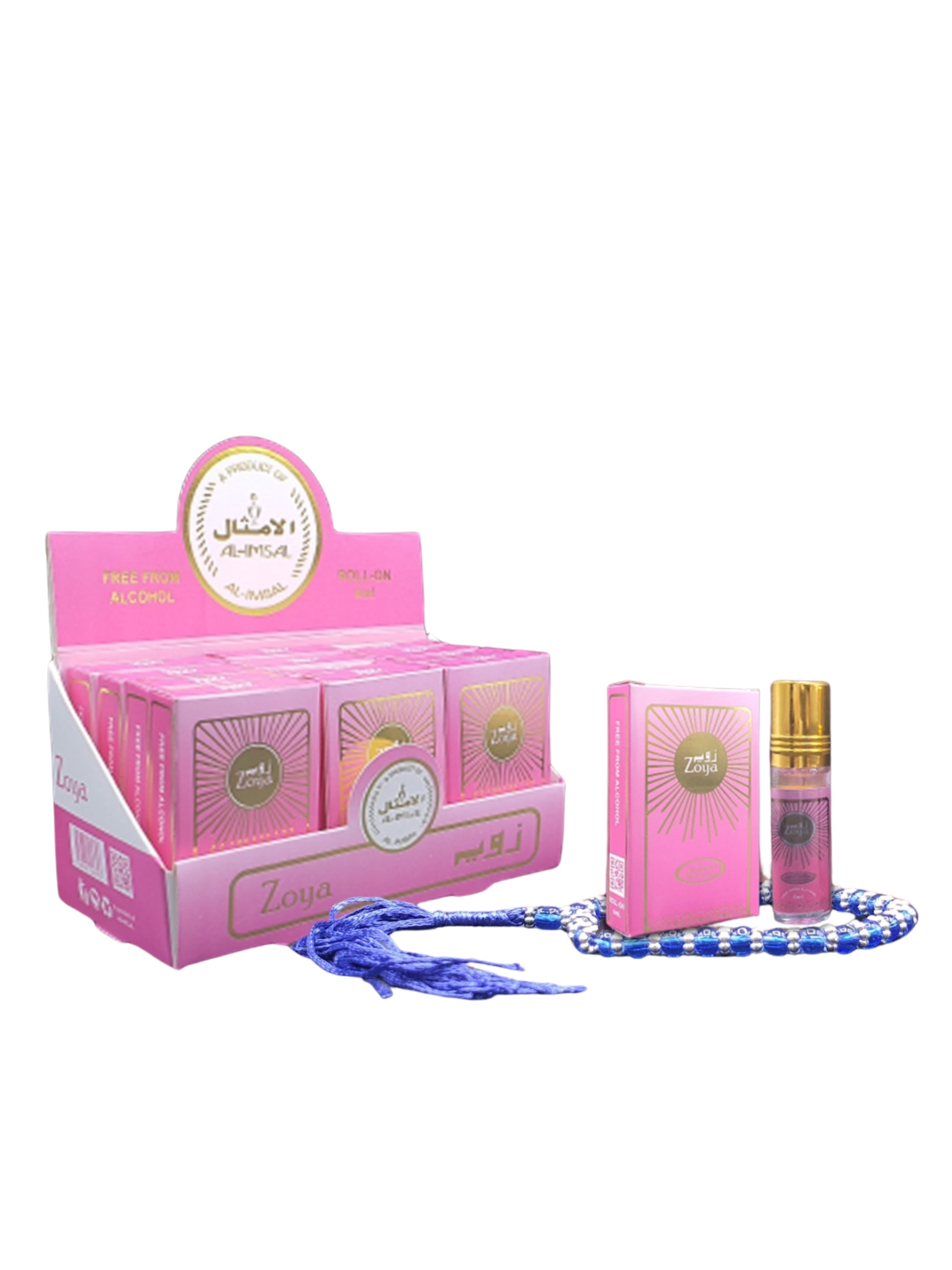 Zoya Pocket Attar 6ml Roll-On With Tasbeeh