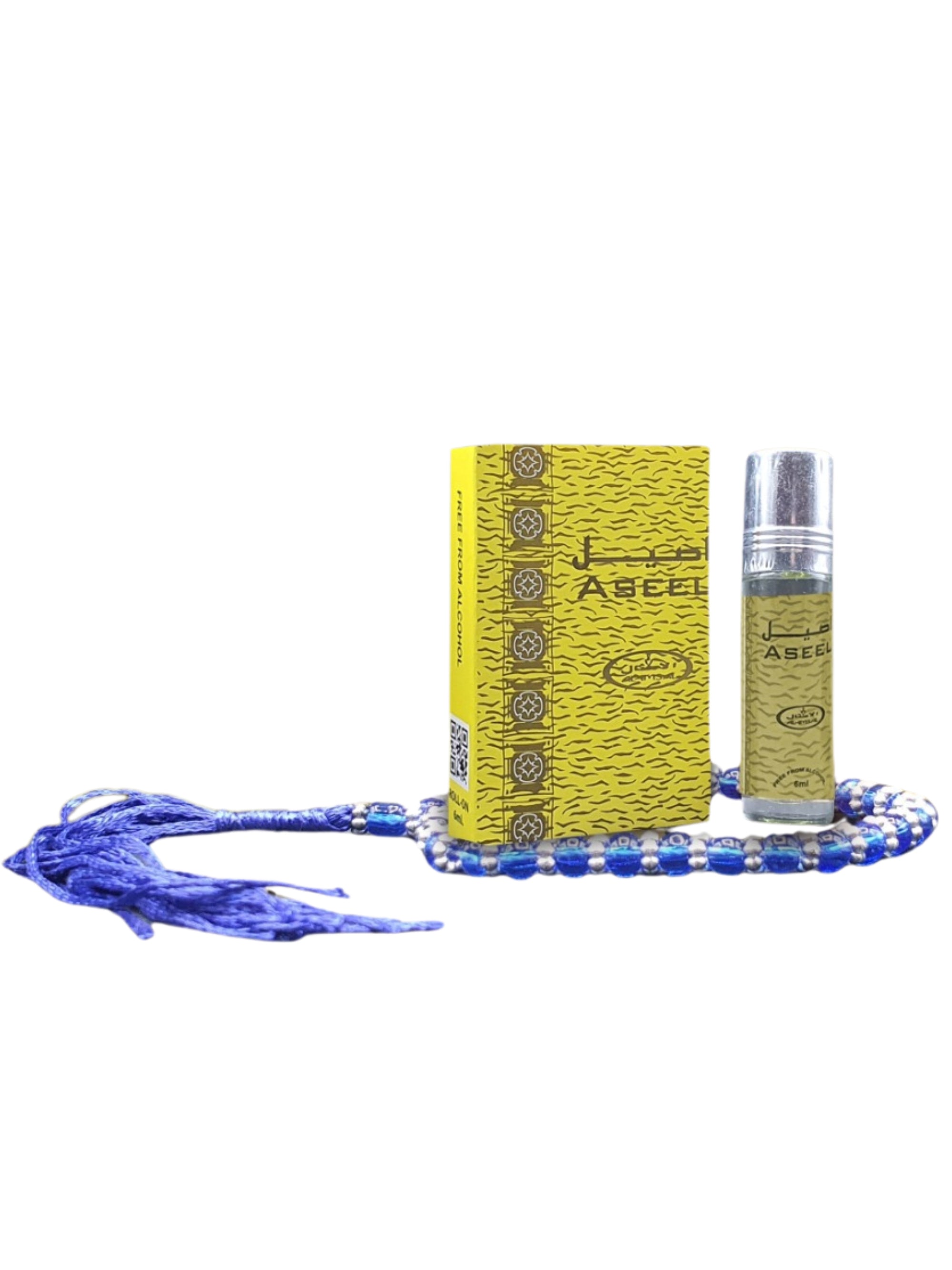 Aseel Pocket Attar 6ml Roll-On With Tasbeeh