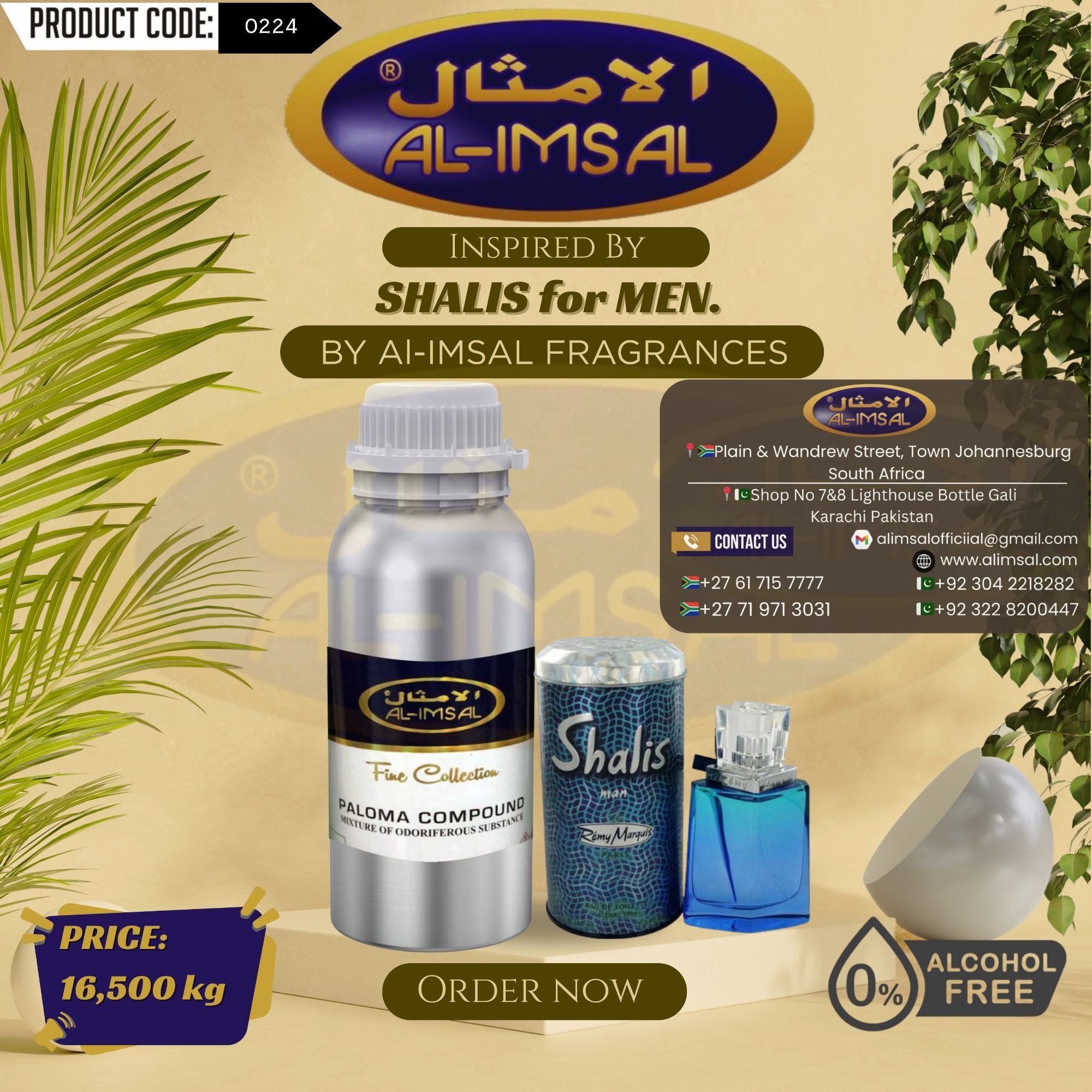 Inspired By Shalis For Men Perfume Oil
