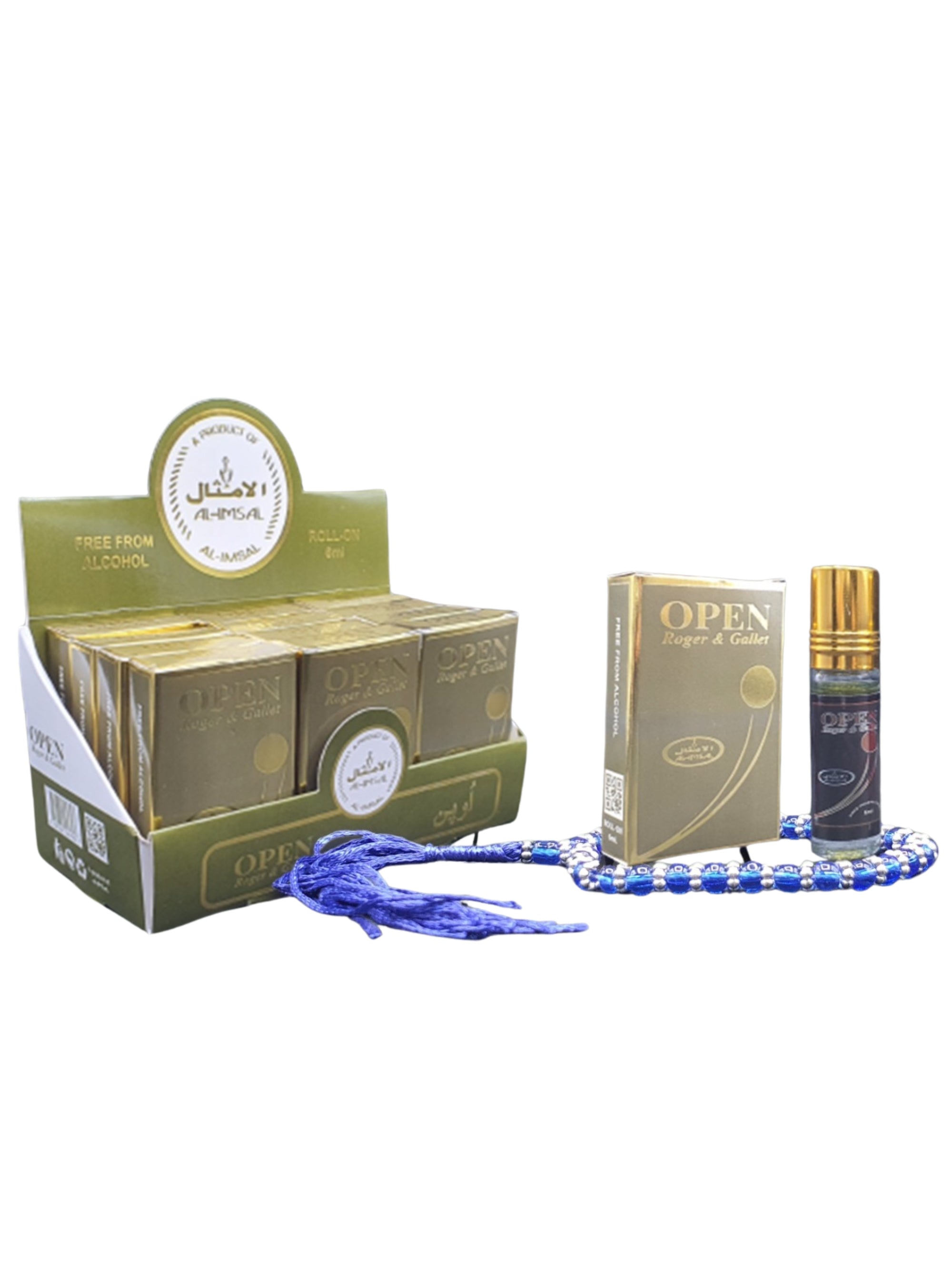 Open Pocket Attar 6ml Roll-On With Tasbeeh