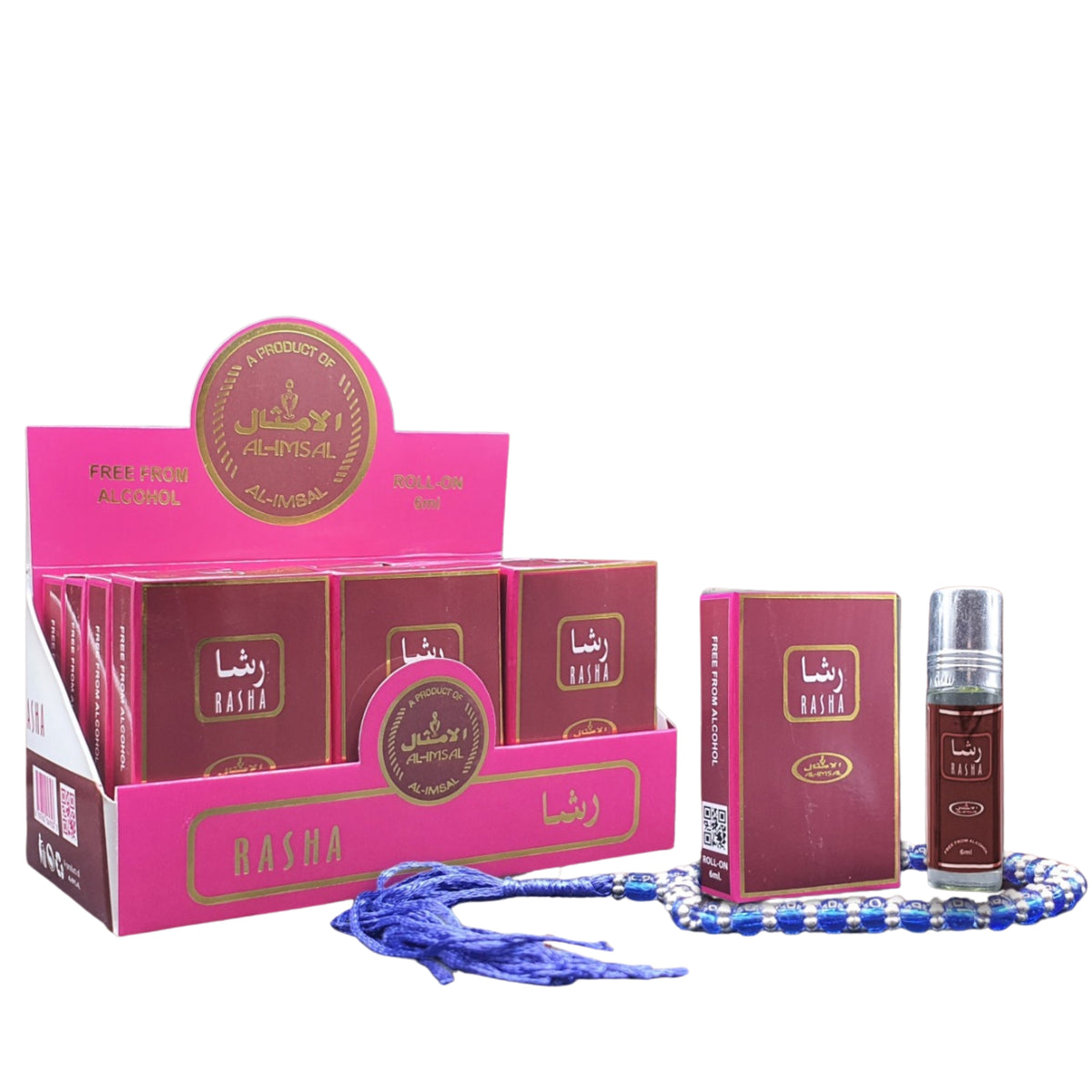 Rasha Pocket Attar 6ml Roll-On Perfume Oil With Tasbeeh – Al-Imsal