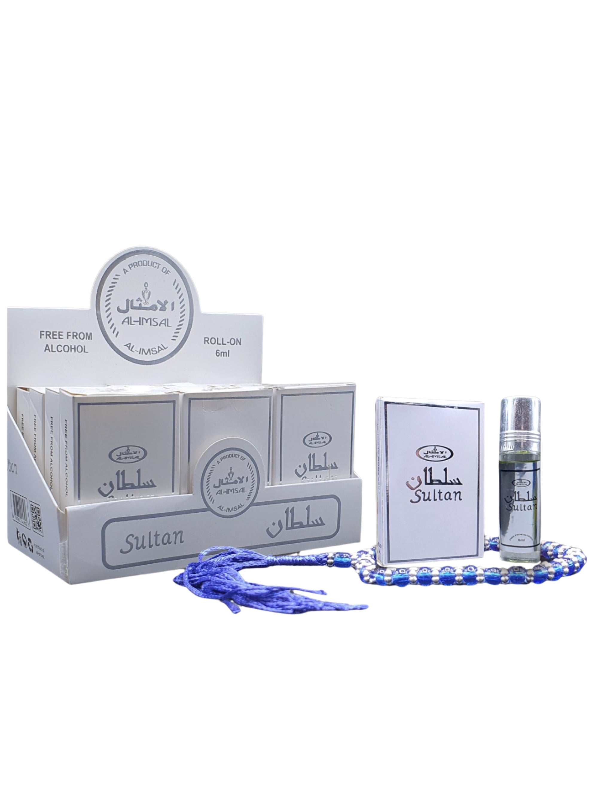 Sultan Pocket Attar 6ml Roll-On With Tasbeeh