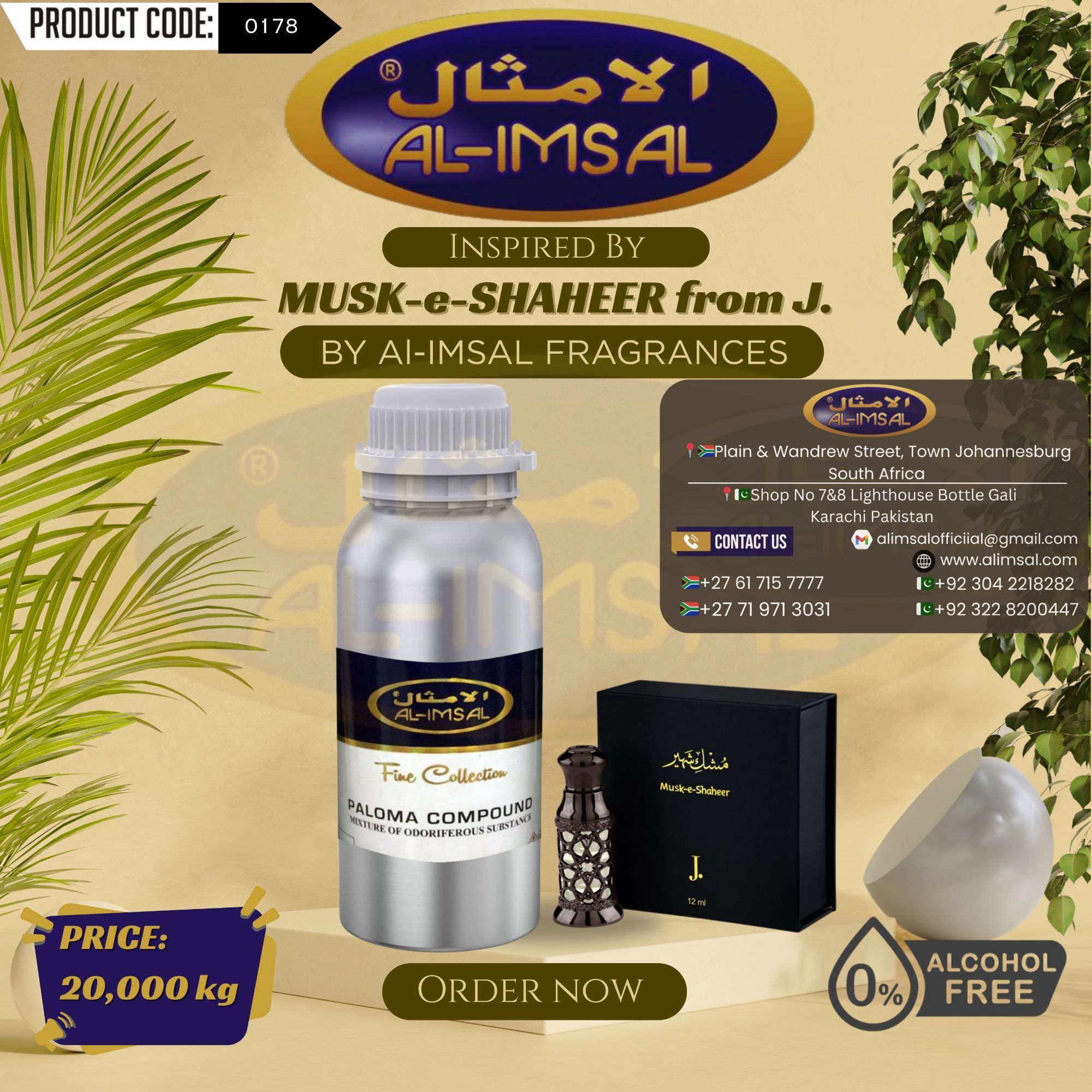 Inspired By Musk-e-Shaheer From J. Perfume Oil