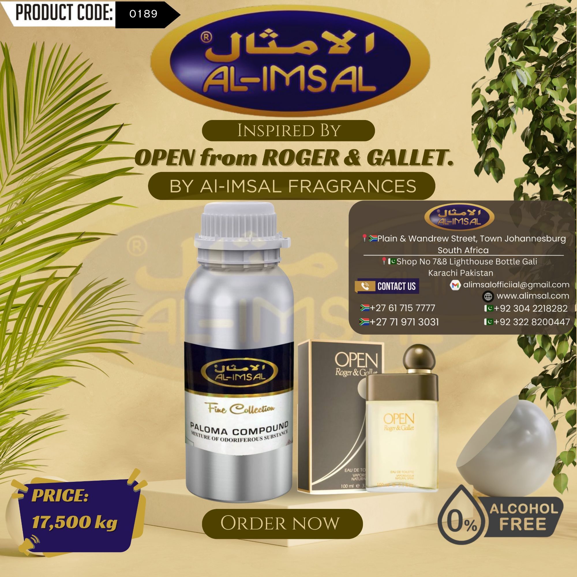 Inspired by Open from Roger & Gallet Perfume Oil