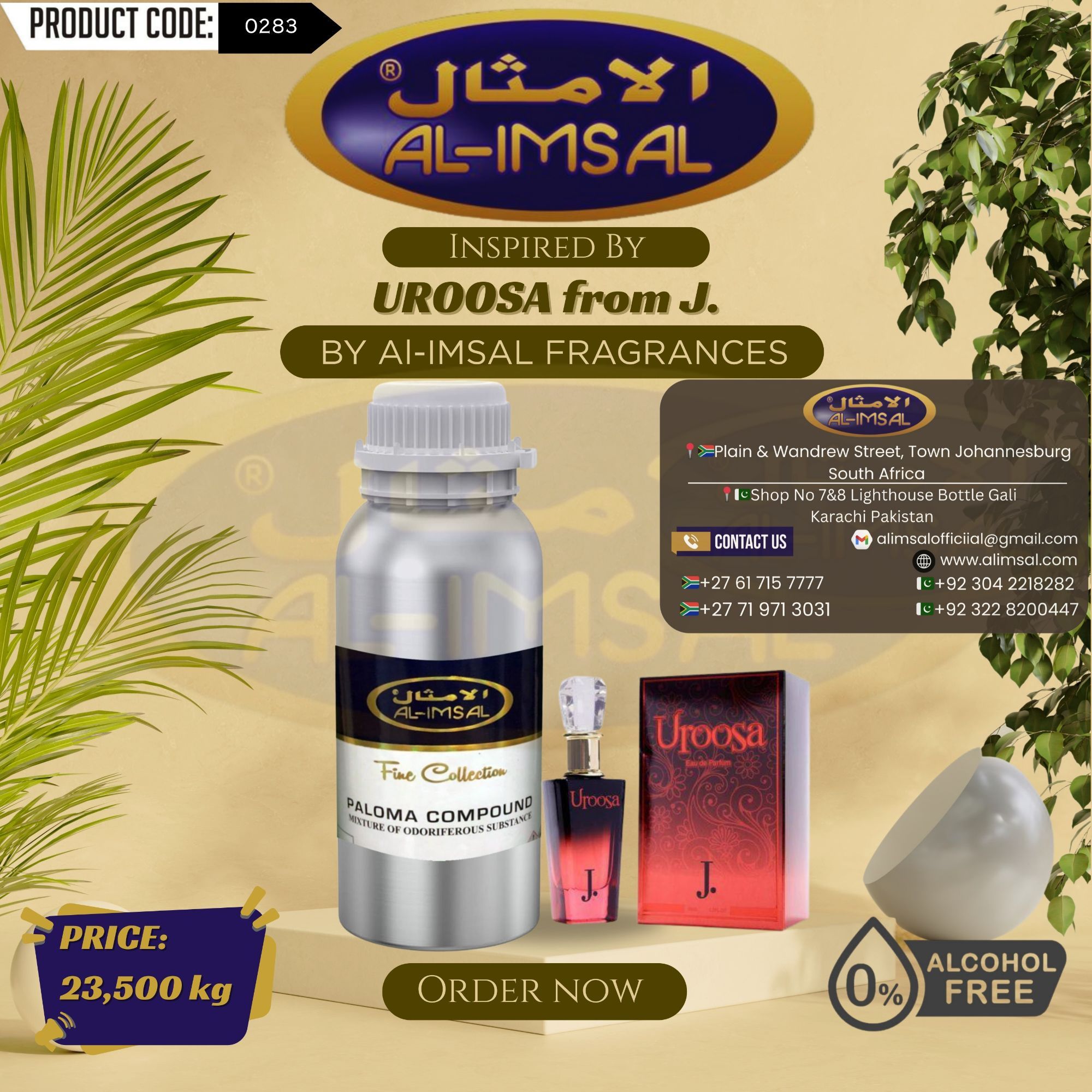 Inspired By Uroosa From J. Perfume Oil